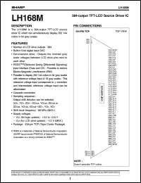 datasheet for LH168M by Sharp