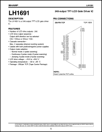 datasheet for LH1691 by Sharp