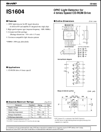 datasheet for IS1604 by Sharp