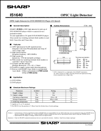 datasheet for IS1640 by Sharp
