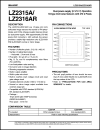 datasheet for LZ2316AR by Sharp