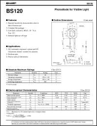 datasheet for BS120 by Sharp