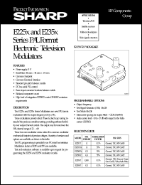 datasheet for E2251TA by Sharp