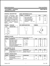 datasheet for BUK7508-55A by Philips Semiconductors