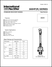 datasheet for 300HF40PB by International Rectifier