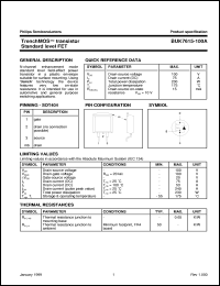 datasheet for BUK7615-100A by Philips Semiconductors