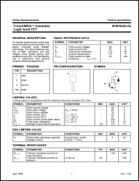 datasheet for BUK9520-55 by Philips Semiconductors