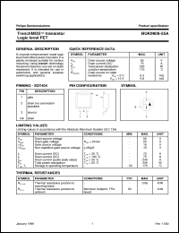datasheet for BUK9606-55A by Philips Semiconductors