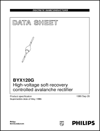 datasheet for BYX120G by Philips Semiconductors
