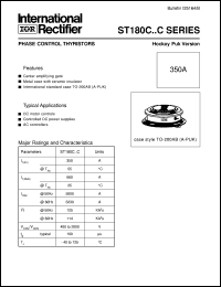 datasheet for ST180C20C1 by International Rectifier