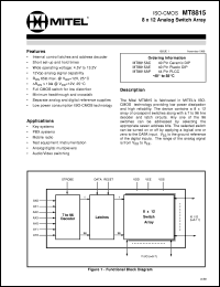 datasheet for MT8815AC by 