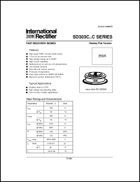 datasheet for SD303C25S20C by International Rectifier