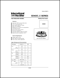 datasheet for SD403C04S15C by International Rectifier