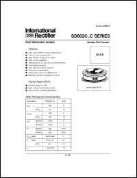 datasheet for SD803C16S15C by International Rectifier