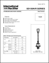 datasheet for SD150N20PBC by International Rectifier