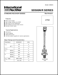 datasheet for SD500R45PSC by International Rectifier