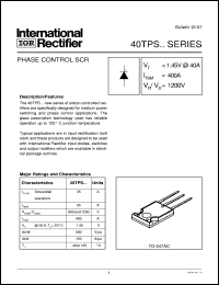 datasheet for 40TPS08 by International Rectifier