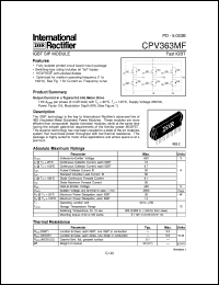 datasheet for CPV363MF by International Rectifier