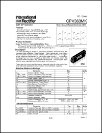 datasheet for CPV363MK by International Rectifier