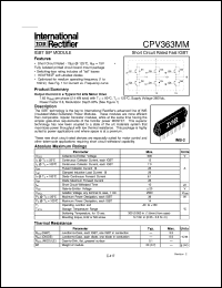 datasheet for CPV363MM by International Rectifier