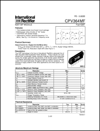 datasheet for CPV364MF by International Rectifier