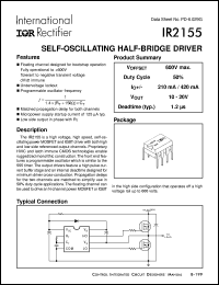 datasheet for IR2155 by International Rectifier