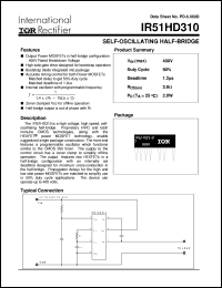 datasheet for IR51HD310 by International Rectifier