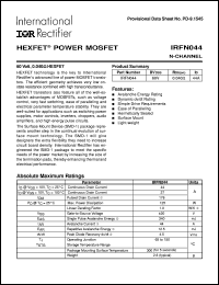 datasheet for IRFN044 by International Rectifier