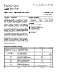 datasheet for IRFNG40 by International Rectifier