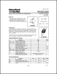 datasheet for IRGBC20M by International Rectifier