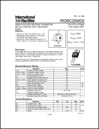 datasheet for IRGBC20MD2 by International Rectifier