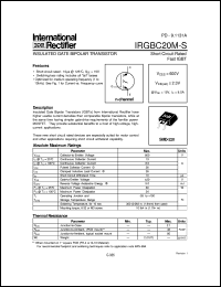 datasheet for IRGBC20M-S by International Rectifier