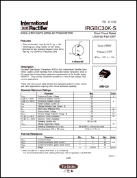 datasheet for IRGBC30K-S by International Rectifier