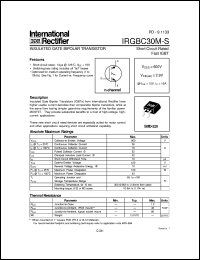 datasheet for IRGBC30M-S by International Rectifier