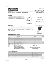 datasheet for IRGBF30F by International Rectifier