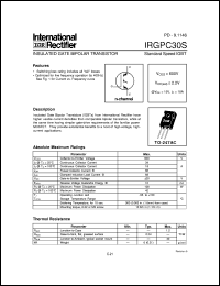 datasheet for IRGPC30S by International Rectifier