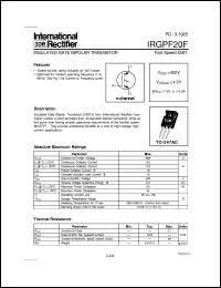 datasheet for IRGPF20F by International Rectifier