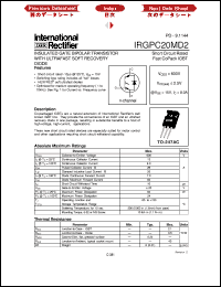 datasheet for IRGPC20MD2 by International Rectifier