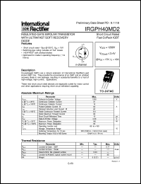 datasheet for IRGPH40MD2 by International Rectifier