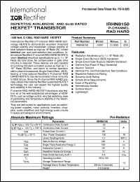 datasheet for IRHN9150 by International Rectifier