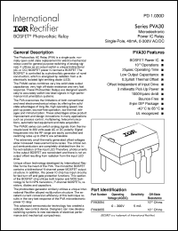 datasheet for PVA3054 by International Rectifier