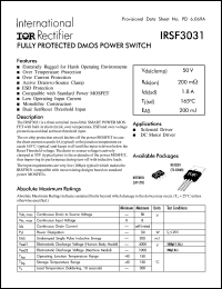 datasheet for IRSF3031L by International Rectifier