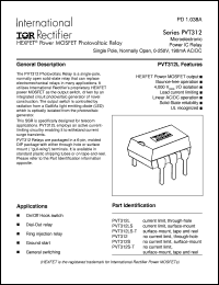 datasheet for PVT312L by International Rectifier