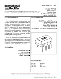 datasheet for PVT422S by International Rectifier