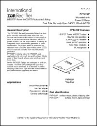 datasheet for PVT422P by International Rectifier