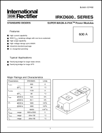 datasheet for IRKD60020 by International Rectifier