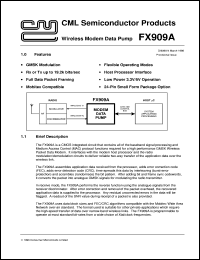 datasheet for FX909AD5 by Consumer Microcircuits Limited