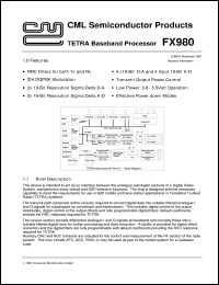 datasheet for FX980L6 by Consumer Microcircuits Limited