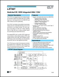 datasheet for LXT441 by Level One Communications