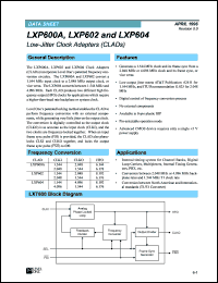 datasheet for LXP600ANE by Level One Communications